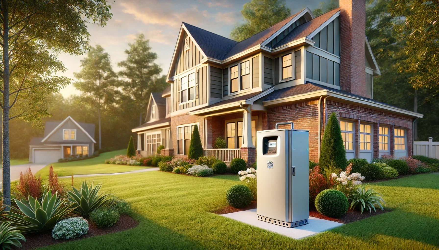 Gas Pack system installed outside a customer's home in Greenville, SC - Carolina Heating Service Inc. Gas Pack system installed outside a customer's home in Greenville, SC